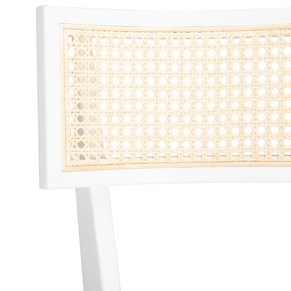 Safavieh Galway Cane Bar Stool White / Natural BST1505C