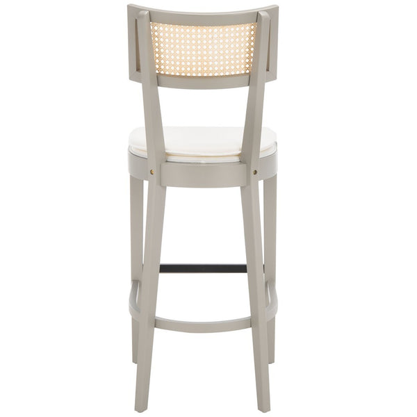 Safavieh Galway Cane Bar Stool Grey / Natural BST1505D