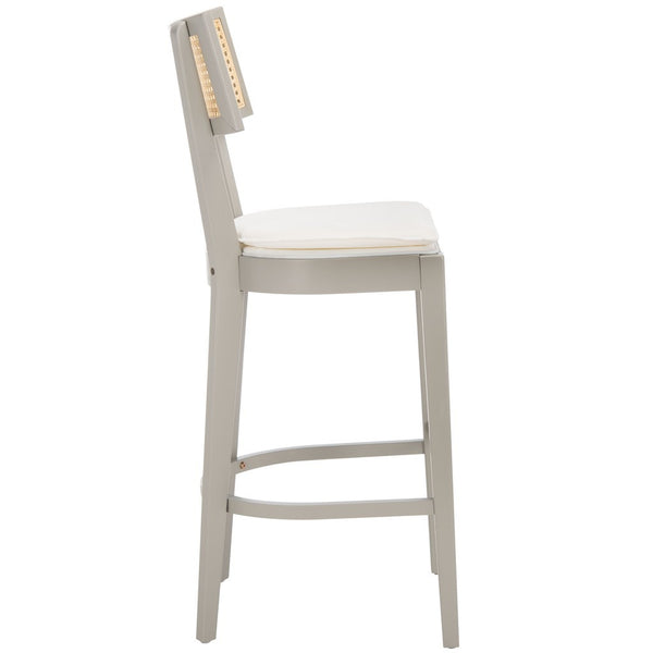 Safavieh Galway Cane Bar Stool Grey / Natural BST1505D