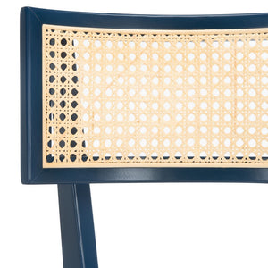Safavieh Galway Cane Bar Stool Navy / Natural BST1505E