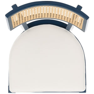 Safavieh Galway Cane Bar Stool Navy / Natural BST1505E