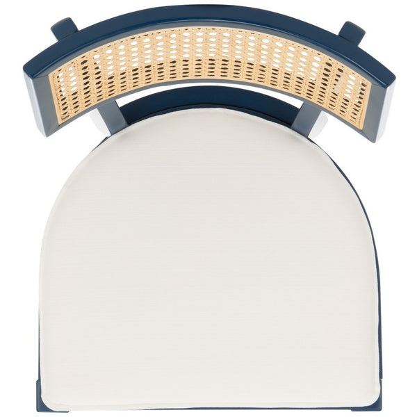 Safavieh Galway Cane Bar Stool Navy / Natural BST1505E