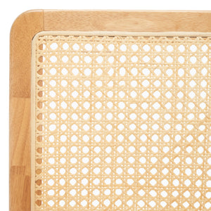 Safavieh BENICIO RATTAN BAR STOOL - Coastal Charm with Ergonomic Design for Stylish Kitchen or Bar Seating Natural BST1507D-SET2