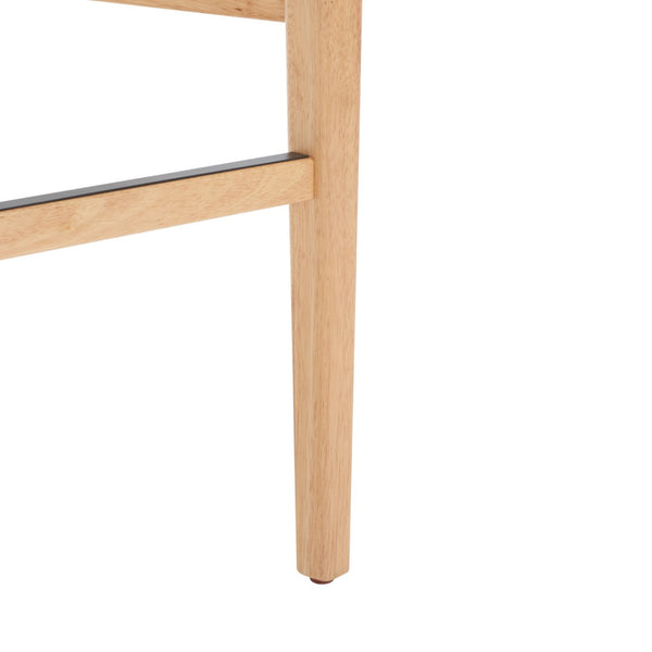 Safavieh BENICIO RATTAN BAR STOOL - Coastal Charm with Ergonomic Design for Stylish Kitchen or Bar Seating Natural BST1507D-SET2