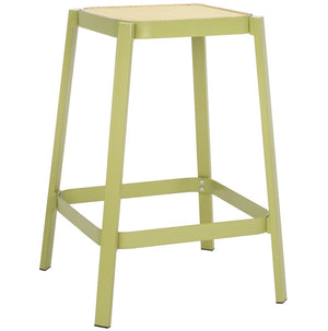 Safavieh Palmyra Counter Stool Green / Natural  Metal BST2500A