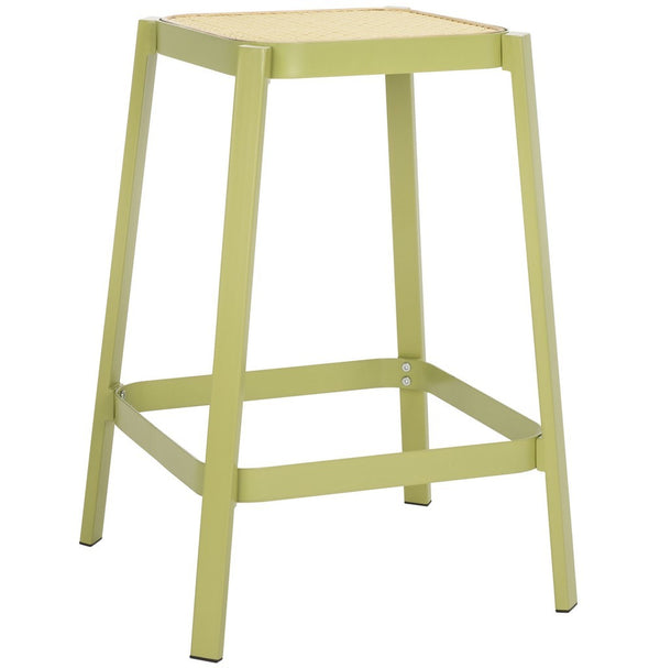 Safavieh Palmyra Counter Stool Green / Natural  Metal BST2500A