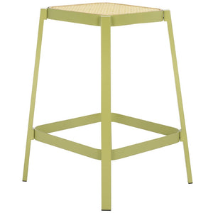 Safavieh Palmyra Counter Stool Green / Natural  Metal BST2500A