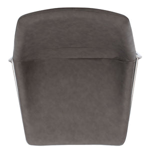 Safavieh Alexis Mid Century Counter Stool - Stylish Retro Design With Comfortable Seating For Modern Spaces Ash Pu/Silver BST3000B