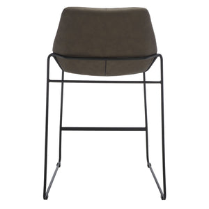 Safavieh Alexis Mid Century Counter Stool - Stylish Retro Design With Comfortable Seating For Modern Spaces Ash / Black Legs BST3000E