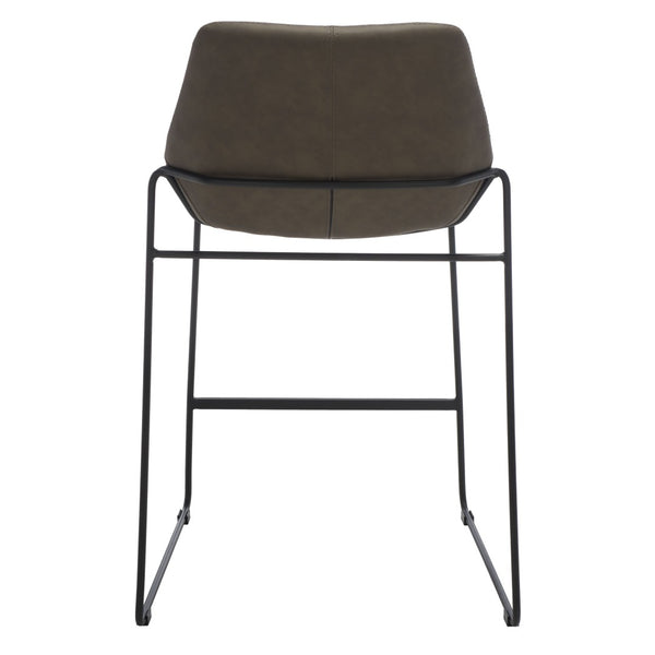 Safavieh Alexis Mid Century Counter Stool - Stylish Retro Design With Comfortable Seating For Modern Spaces Ash / Black Legs BST3000E