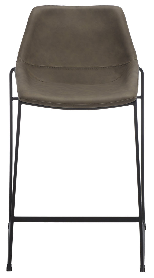 Safavieh Alexis Mid Century Counter Stool - Stylish Retro Design With Comfortable Seating For Modern Spaces Ash / Black Legs BST3000E