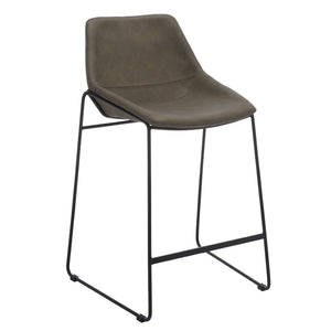 Safavieh Alexis Mid Century Counter Stool - Stylish Retro Design With Comfortable Seating For Modern Spaces Ash / Black Legs BST3000E