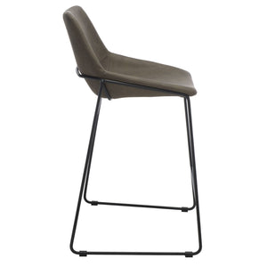 Safavieh Alexis Mid Century Counter Stool - Stylish Retro Design With Comfortable Seating For Modern Spaces Ash / Black Legs BST3000E