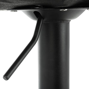 Safavieh Sky Adjustable Swivel Bar Stool – Mid-Century Modern Design, Versatile Height, Cozy Faux Leather Seat Cognac Pu/Black BST3003A