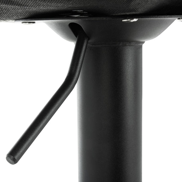 Safavieh Sky Adjustable Swivel Bar Stool – Mid-Century Modern Design, Versatile Height, Cozy Faux Leather Seat Cognac Pu/Black BST3003A