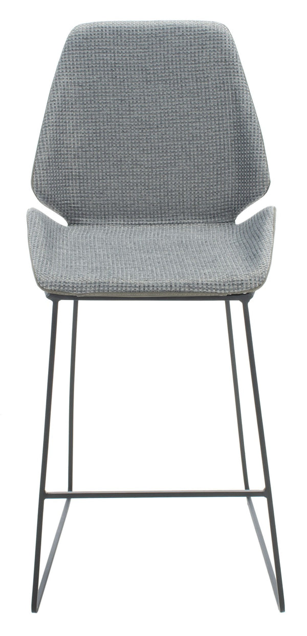 Safavieh Masami Counter Stool - Chic Contemporary Design With Soft Grey Seat And Gold Stainless Steel Frame Grey / Black BST3006D