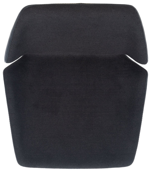 Safavieh Masami Counter Stool - Chic Contemporary Design With Soft Grey Seat And Gold Stainless Steel Frame Black / Black BST3006E