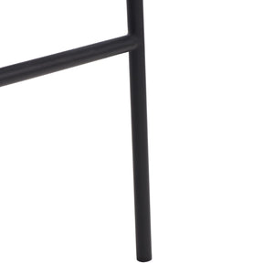 Safavieh Olenna Woven Counter Stool - Artisanal Leather Seat With Sleek Metal Base For Modern Dining Spaces Cognac / Black BST3011B
