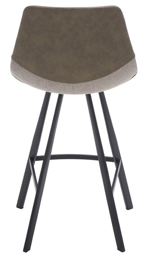 Safavieh Granger Counter Stool - Modern Sculptural Design With Contoured Seat For Ultimate Comfort & Style Grey / Black BST3013A