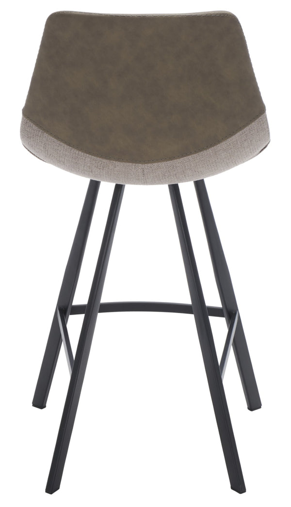 Safavieh Granger Counter Stool - Modern Sculptural Design With Contoured Seat For Ultimate Comfort & Style Grey / Black BST3013A
