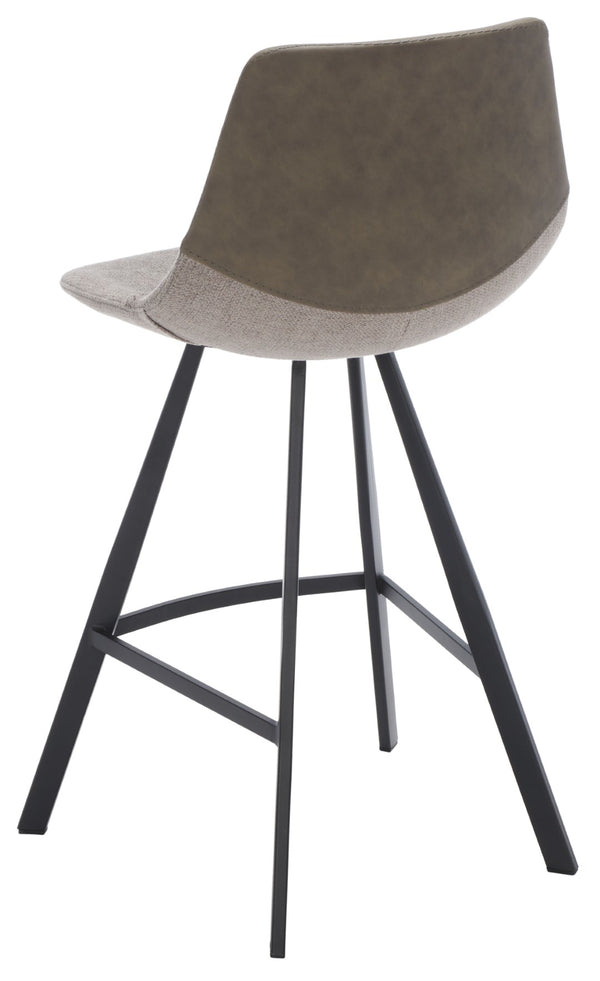 Safavieh Granger Counter Stool - Modern Sculptural Design With Contoured Seat For Ultimate Comfort & Style Grey / Black BST3013A