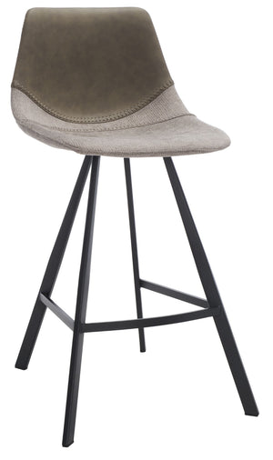 Safavieh Granger Counter Stool - Modern Sculptural Design With Contoured Seat For Ultimate Comfort & Style Grey / Black BST3013A