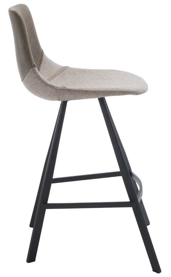 Safavieh Granger Counter Stool - Modern Sculptural Design With Contoured Seat For Ultimate Comfort & Style Grey / Black BST3013A