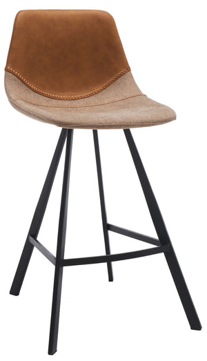 Safavieh Granger Counter Stool - Modern Sculptural Design With Contoured Seat For Ultimate Comfort & Style Cognac / Black BST3013B