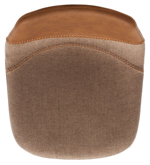 Safavieh Granger Counter Stool - Modern Sculptural Design With Contoured Seat For Ultimate Comfort & Style Cognac / Black BST3013B