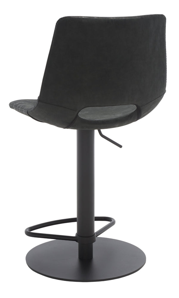 Safavieh Freya Gas Lift Bar Stool - Modern Vegan Leather, Adjustable Height & Chic Design For Any Space BST3014A