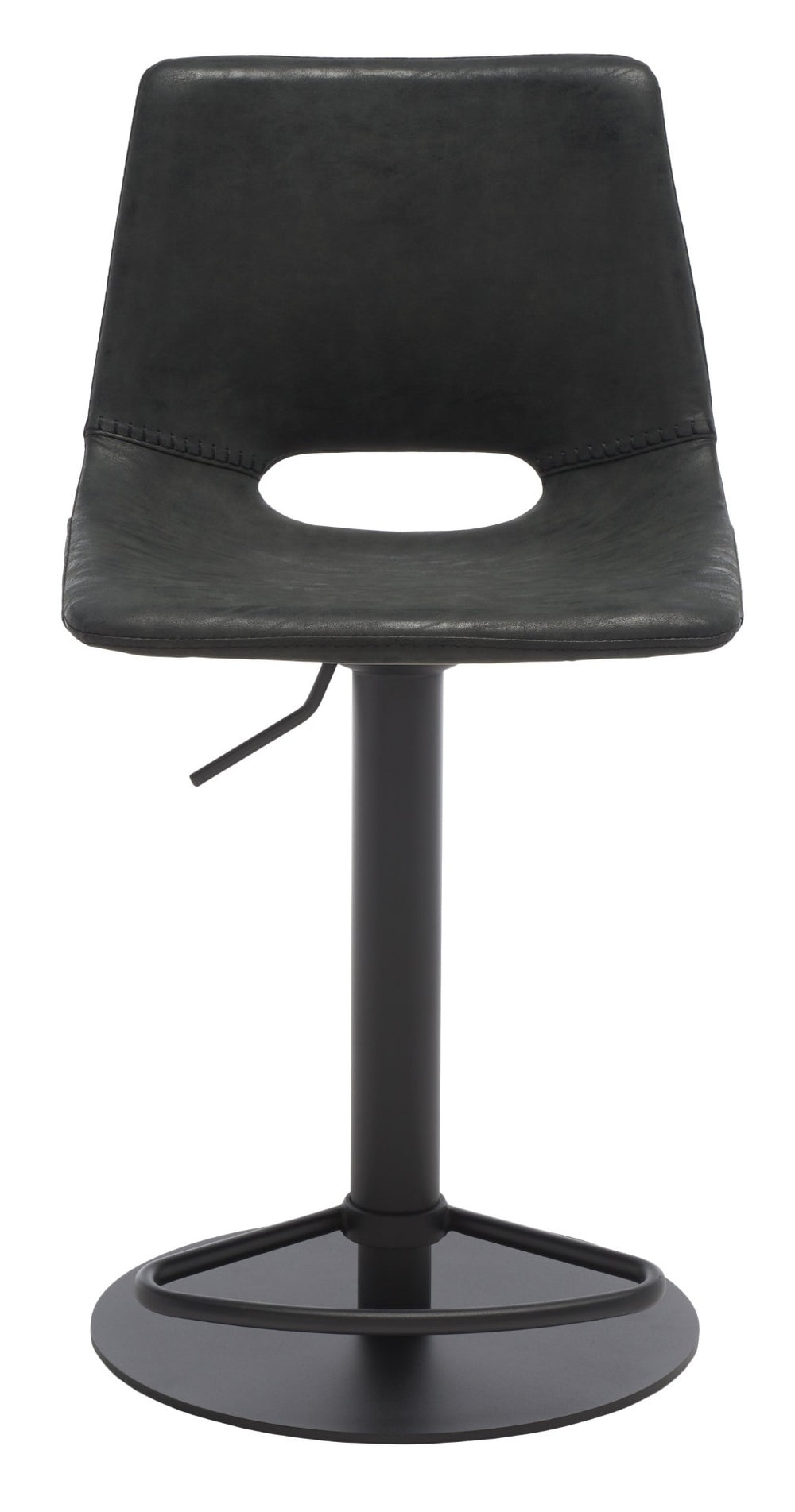 Safavieh Freya Gas Lift Bar Stool - Modern Vegan Leather, Adjustable Height & Chic Design For Any Space BST3014A