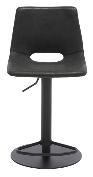 Safavieh Freya Gas Lift Bar Stool - Modern Vegan Leather, Adjustable Height & Chic Design For Any Space BST3014A