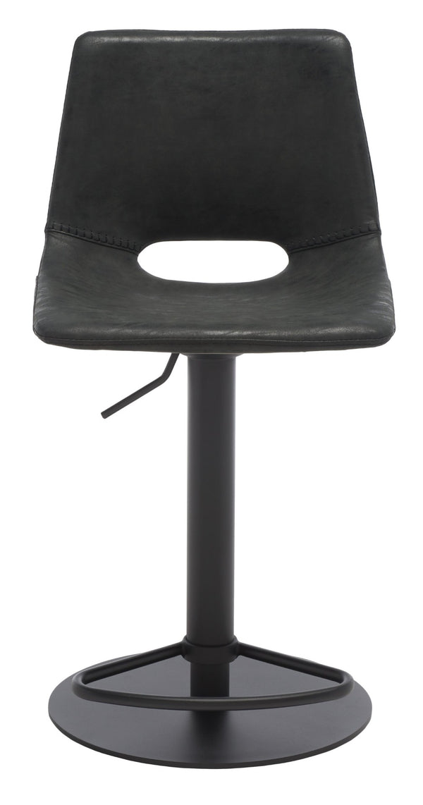 Safavieh Freya Gas Lift Bar Stool - Modern Vegan Leather, Adjustable Height & Chic Design For Any Space BST3014A