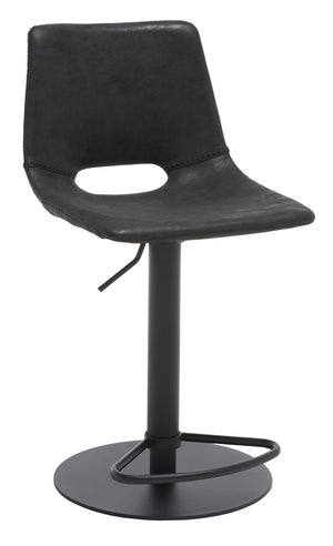 Safavieh Freya Gas Lift Bar Stool - Modern Vegan Leather, Adjustable Height & Chic Design For Any Space BST3014A