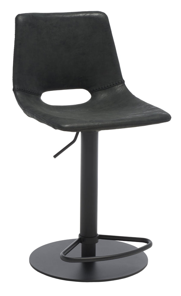 Safavieh Freya Gas Lift Bar Stool - Modern Vegan Leather, Adjustable Height & Chic Design For Any Space BST3014A