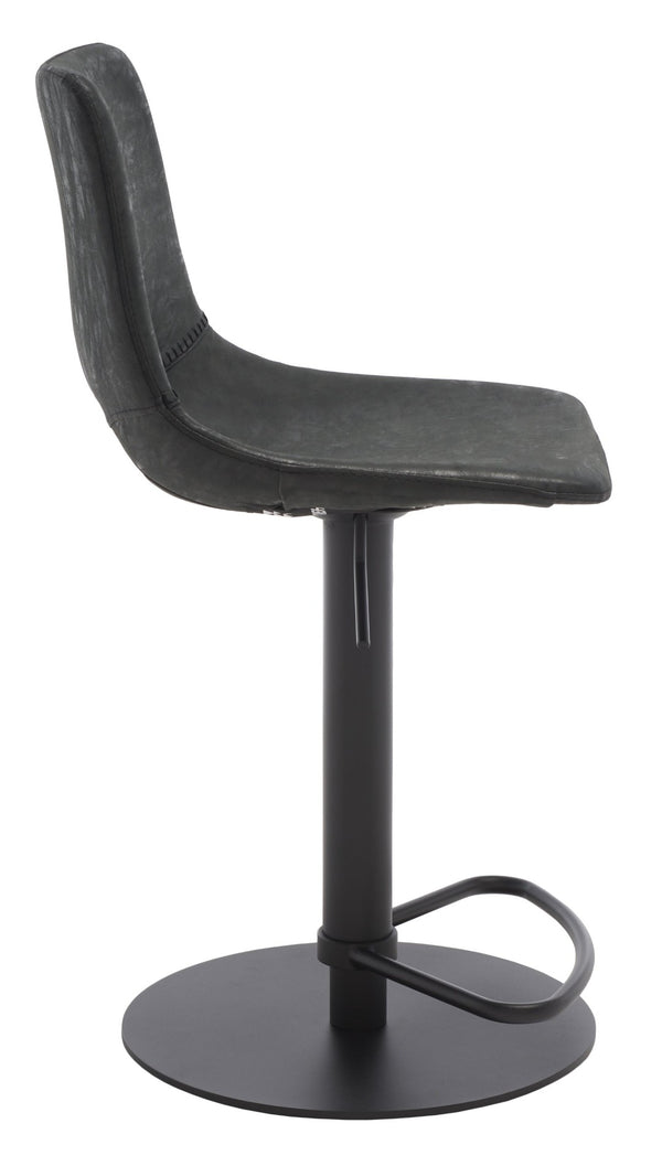 Safavieh Freya Gas Lift Bar Stool - Modern Vegan Leather, Adjustable Height & Chic Design For Any Space BST3014A