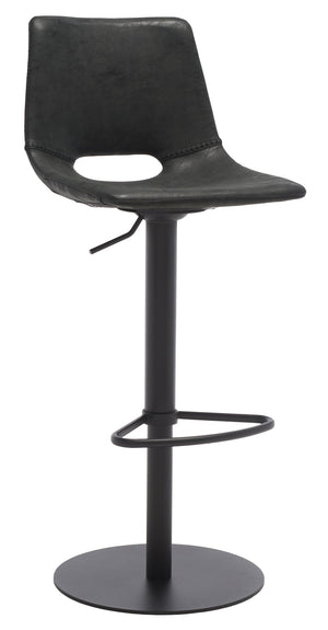 Safavieh Freya Gas Lift Bar Stool - Modern Vegan Leather, Adjustable Height & Chic Design For Any Space BST3014A