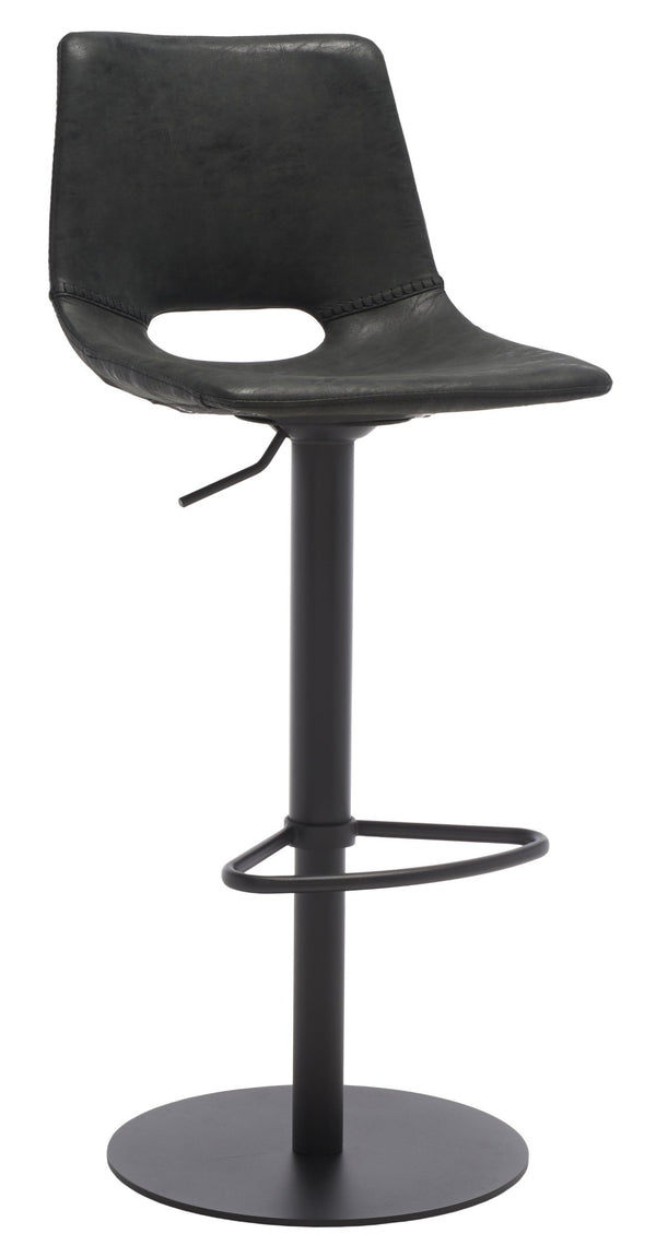 Safavieh Freya Gas Lift Bar Stool - Modern Vegan Leather, Adjustable Height & Chic Design For Any Space BST3014A