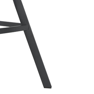 Safavieh Raylee Counter Stool – Contemporary Vegan Leather Design With Angled Legs For Modern Interiors Grey/ Black BST3015A