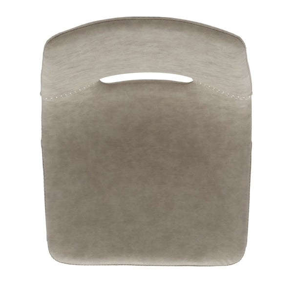 Safavieh Raylee Counter Stool – Contemporary Vegan Leather Design With Angled Legs For Modern Interiors Grey/ Black BST3015A