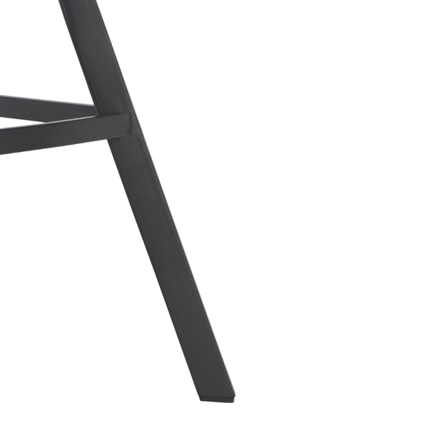 Safavieh Raylee Counter Stool – Contemporary Vegan Leather Design With Angled Legs For Modern Interiors Cognac / Black BST3015B