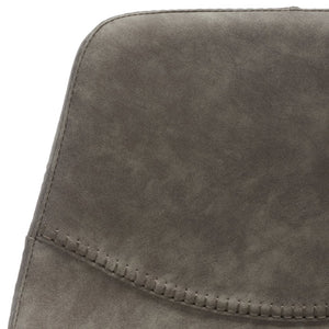 Safavieh Ryanne Counter Stool - Modern Minimalist Design With Contoured Seat And Chic Cross-Stitch Detail Grey / Black BST3017A
