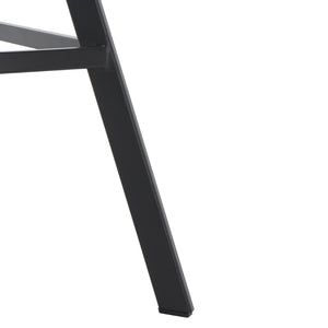 Safavieh Ryanne Counter Stool - Modern Minimalist Design With Contoured Seat And Chic Cross-Stitch Detail Grey / Black BST3017A