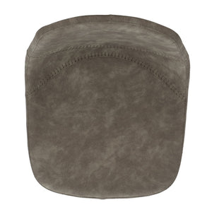Safavieh Ryanne Counter Stool - Modern Minimalist Design With Contoured Seat And Chic Cross-Stitch Detail Grey / Black BST3017A