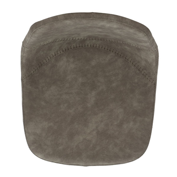 Safavieh Ryanne Counter Stool - Modern Minimalist Design With Contoured Seat And Chic Cross-Stitch Detail Grey / Black BST3017A