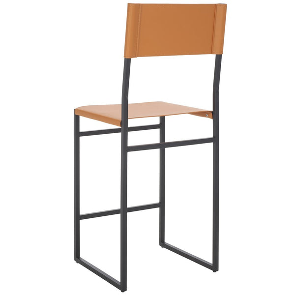 Safavieh Layne Counter Stool Cognac / Black BST3020D