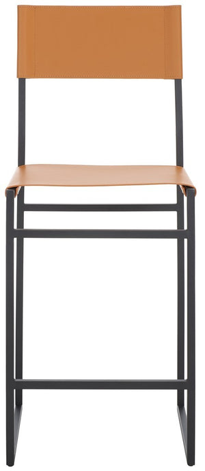 Safavieh Layne Counter Stool Cognac / Black BST3020D