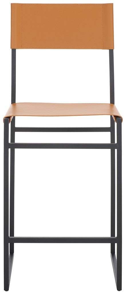 Safavieh Layne Counter Stool Cognac / Black BST3020D