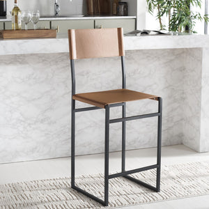 Safavieh Layne Counter Stool Cognac / Black BST3020D
