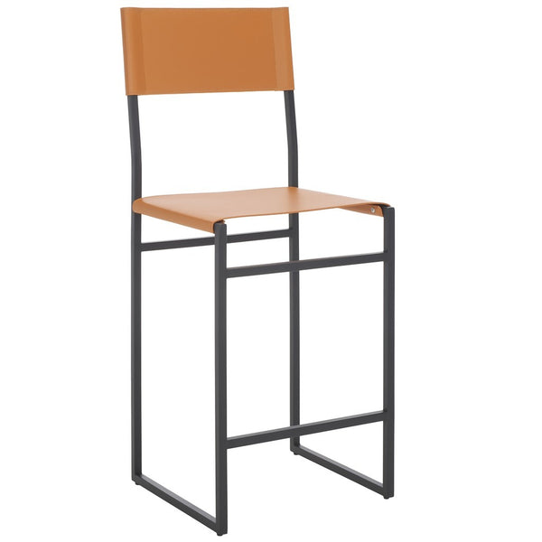 Safavieh Layne Counter Stool Cognac / Black BST3020D